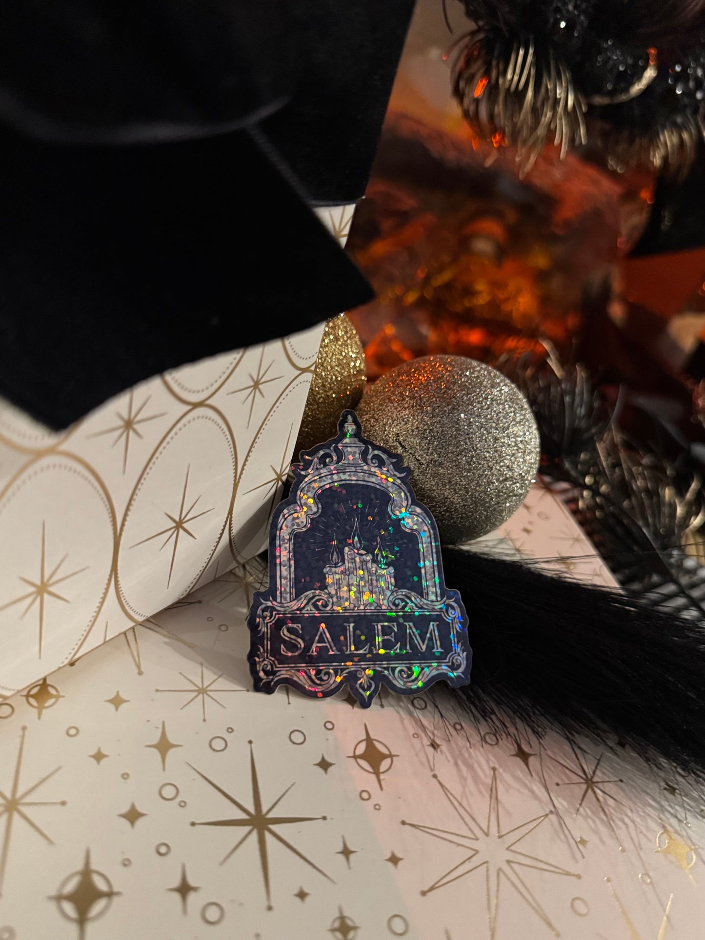 Nocturne Salem Glitter Stickers - Witch by Weekend
