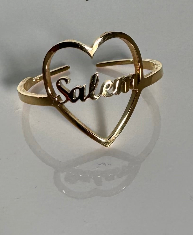 Baubles Baubles — Dainty Salem Heart (Gold Tone) - Witch by Weekend