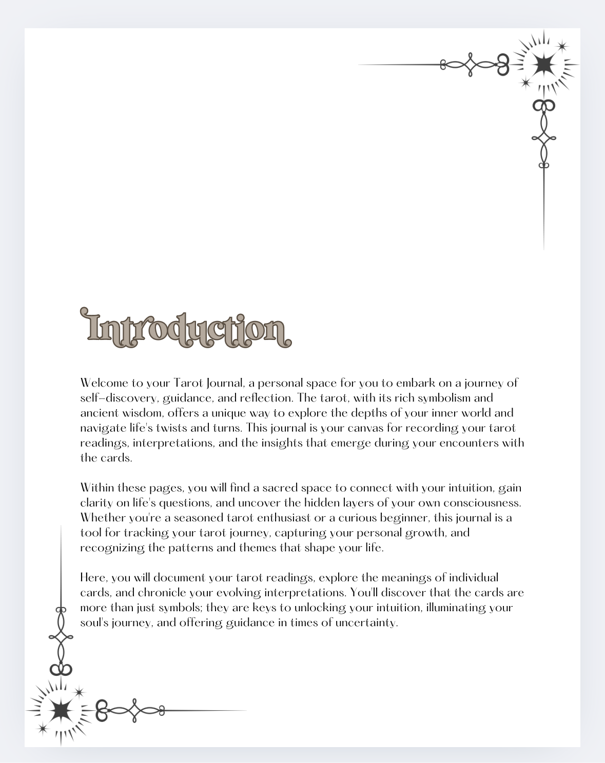 š“Tarot Journalš“ā¢TEMPLATE⢠- Witch by Weekend