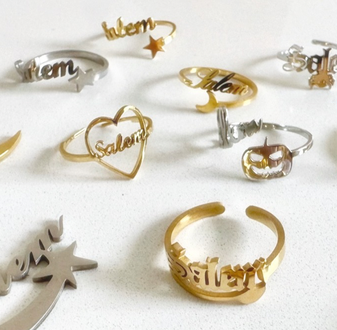 Baubles Baubles — Salem Crescent Moon Ring (Gold Tone) - Witch by Weekend