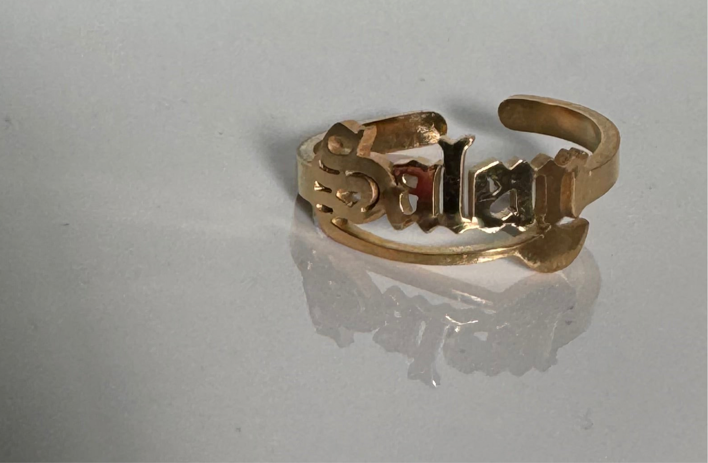 Baubles Baubles — Salem Broomstick Ring (Gold Tone) - Witch by Weekend