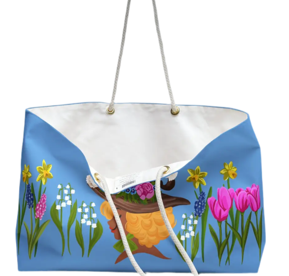 Haints and Hollows Spring Witch Floral Weekender Bag - Witch by Weekend