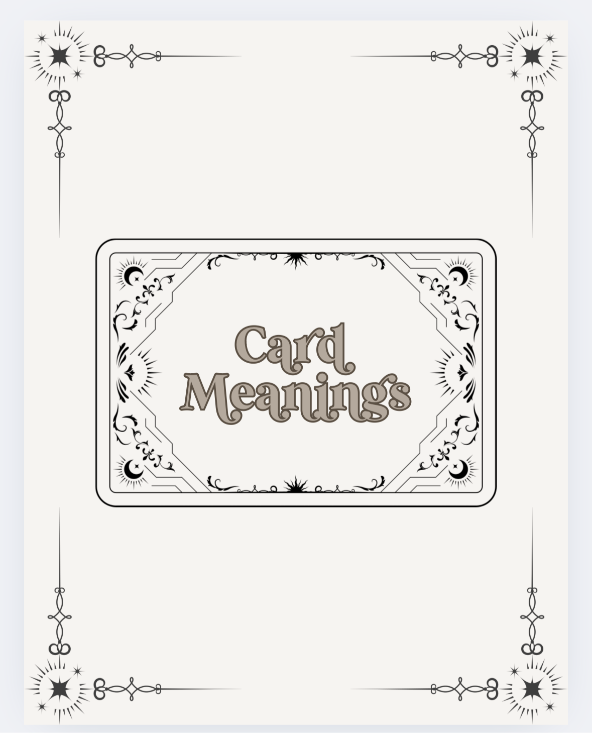 š“Tarot Journalš“ā¢TEMPLATE⢠- Witch by Weekend