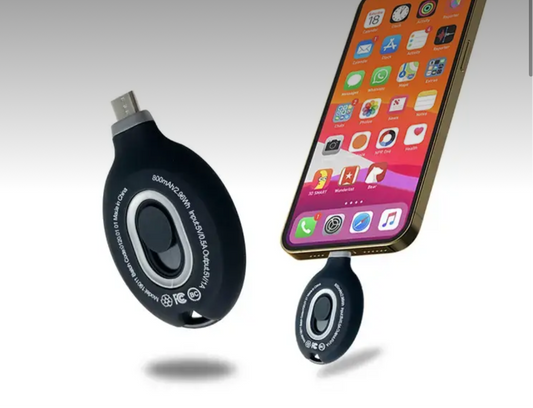 On-the-Go Magic Charger — Mini Power Bank Keychain (Adapter Included!)