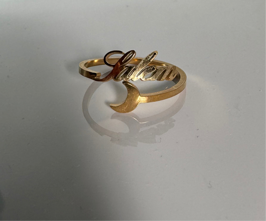Baubles Baubles — Salem Crescent Moon Ring (Gold Tone) - Witch by Weekend 