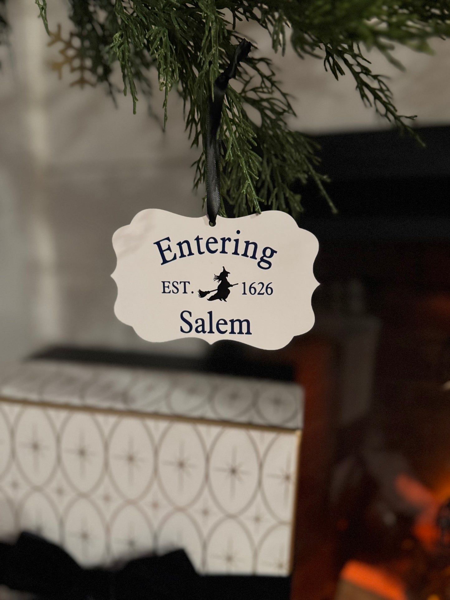 Haunted Happenings Magazine Salem Wood Ornament