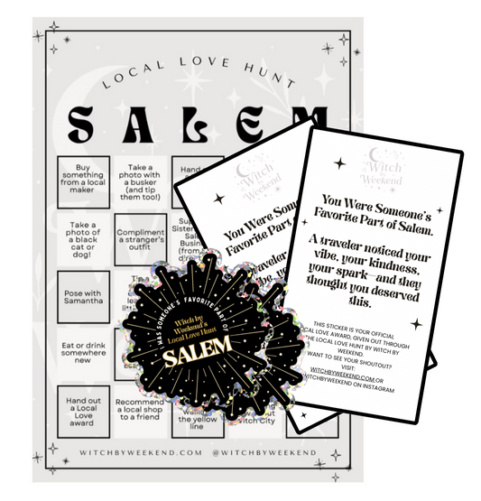 Witch by Weekend Local Love Hunt Salem — Physical Award Pack