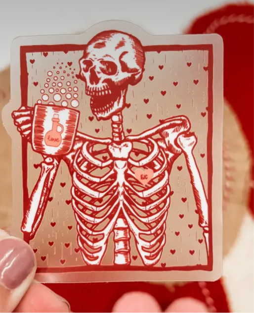 Love Potion Skelly Sticker - Ellie Jade Co.