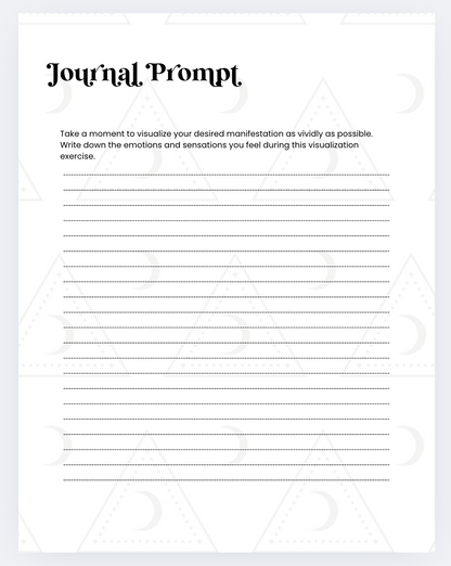 ✨Manifest It✨ Journal •TEMPLATE•