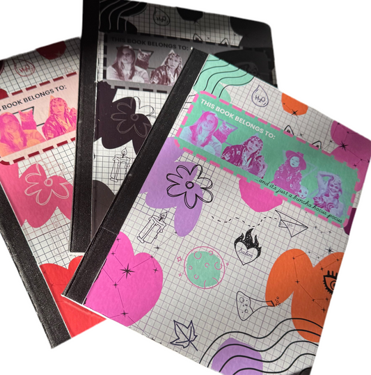 90s Vibes Composition Notebook – HP -Inspired | Zodiac Elements Edition - Witch by Weekend 
