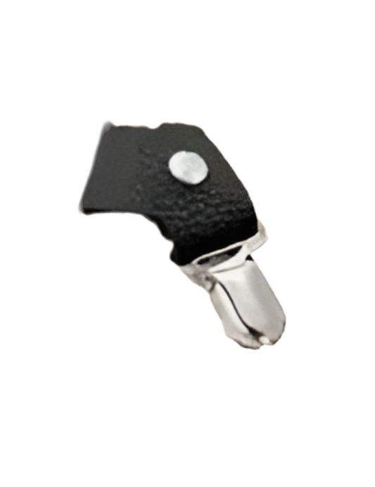 Faux Leather Hat Clip