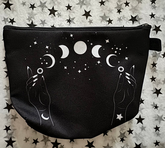 Salem Style Moon Phase Manifest Pouch