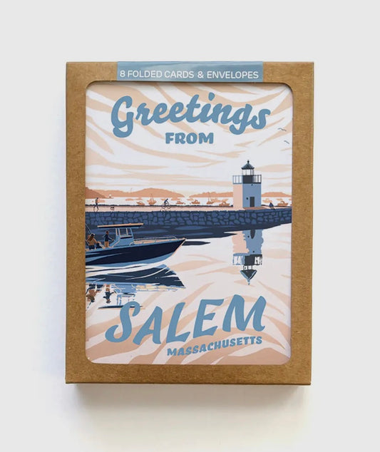 Kat Maus Haus Illustration Boxed Set of Salem Greeting Cards (8)