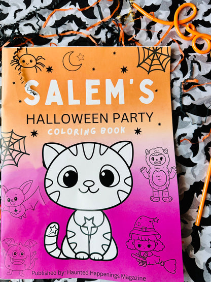 Salem’s Halloween Party - Coloring Book Published by Haunted Happenings Magazine