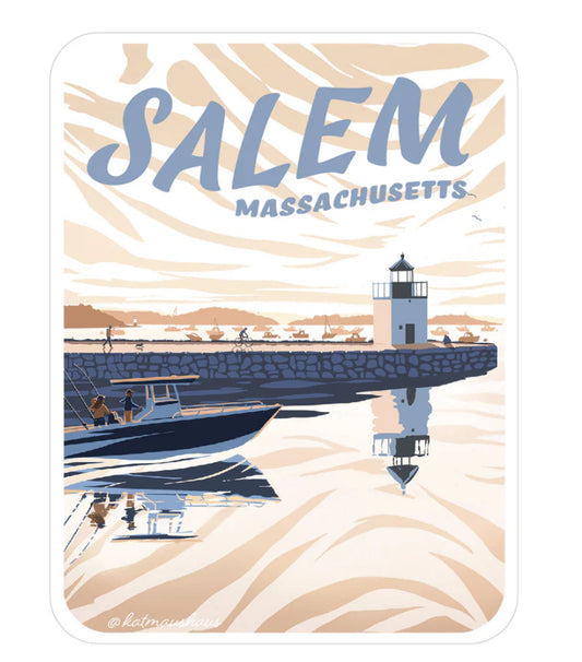 Kat Maus Haus Illustration Salem Sticker