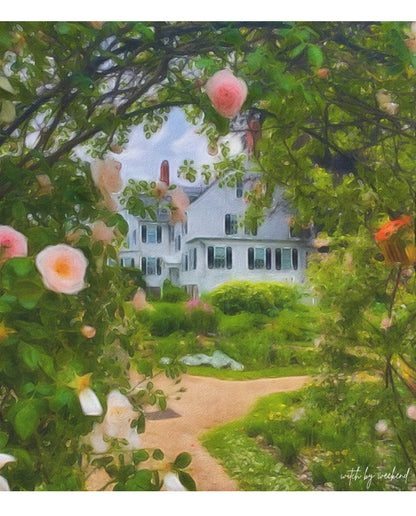 Roses at the Ropes — 8x8 Fine Art Matte Print | Witch by Weekend Original - Witch by Weekend 