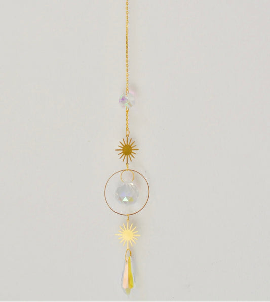 ASCEND Sunburst Crystal Suncatcher - Gold