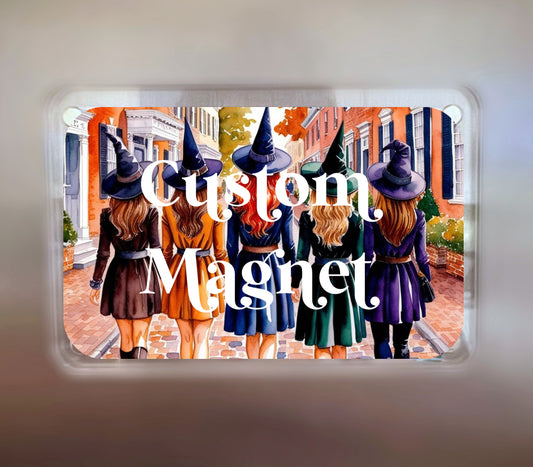 Custom Digital Art Acrylic Magnet - Witch by Weekend 