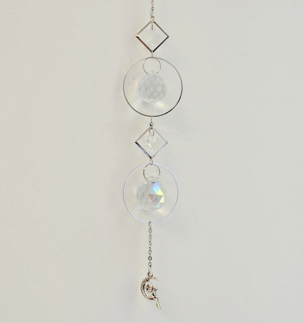 ASCEND Delicate Fairy + Star Crystal Suncatcher - Silver