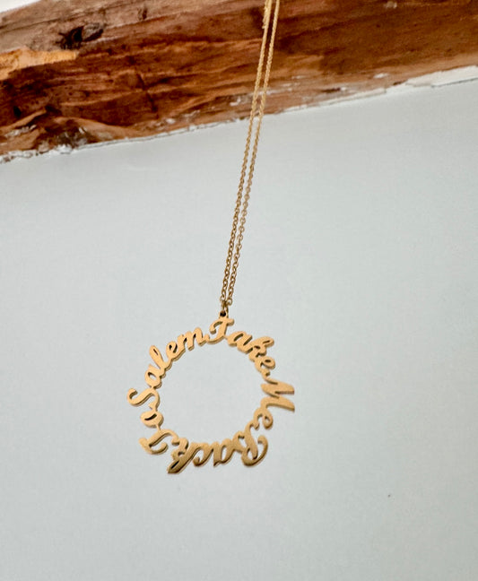 Baubles Baubles — Take Me Back to Salem Script Necklace - Witch by Weekend 