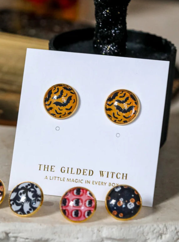 The Gilded Witch HALLOWEEN STUD EARRINGS