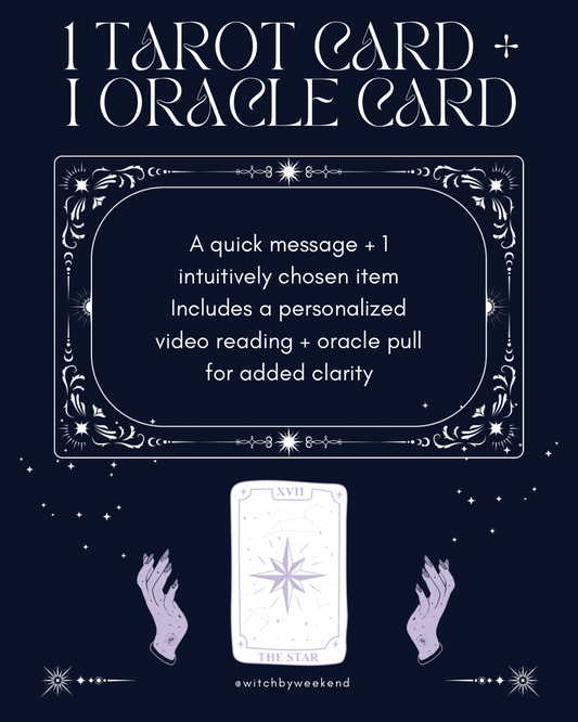 Shop Your Spread - 1 Tarot Card ✨ - Witch by Weekend 