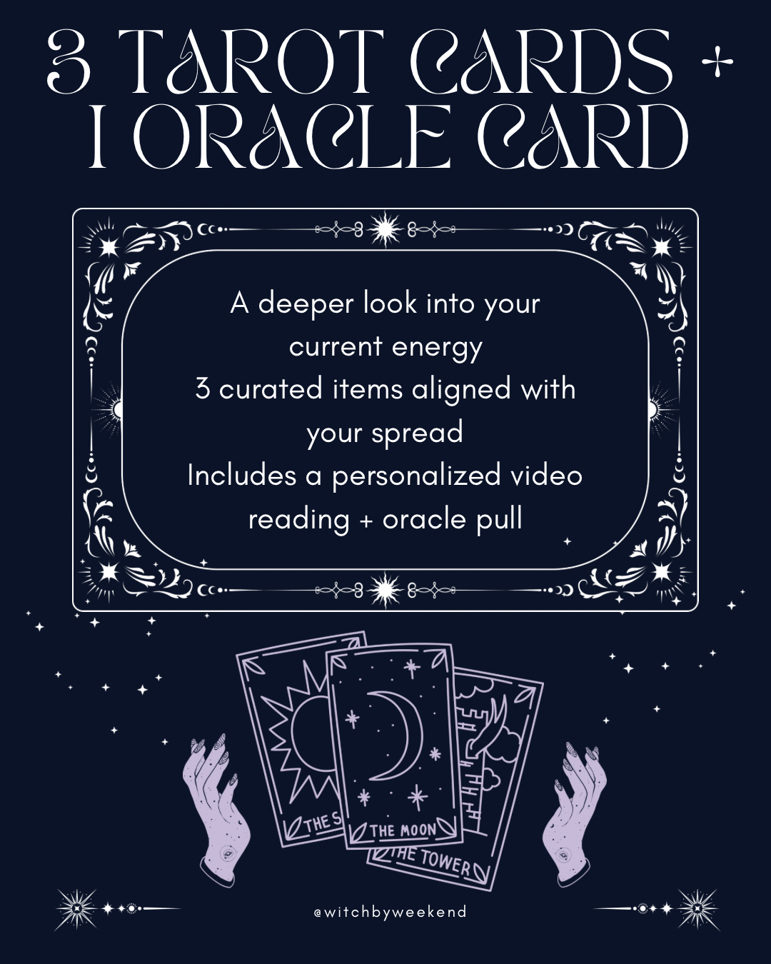 Shop Your Spread - 3 Tarot Cards ✨ ✨ ✨ - Witch by Weekend 