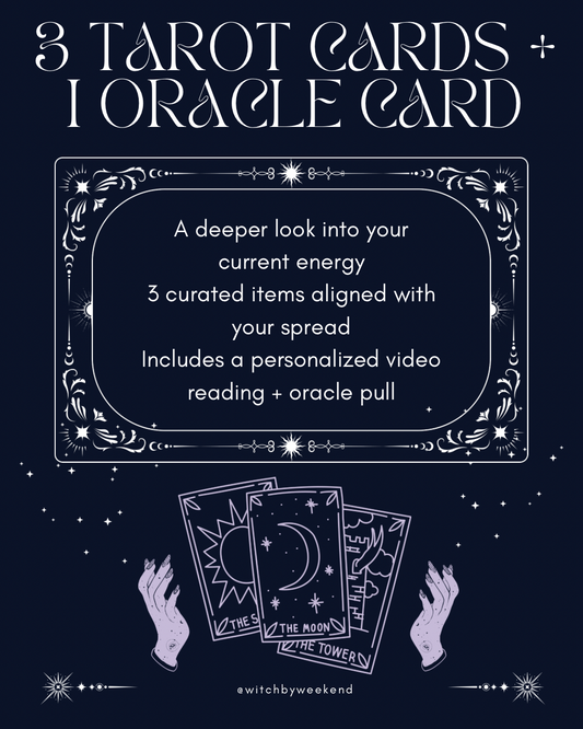 Shop Your Spread - 3 Tarot Cards ✨ ✨ ✨ - Witch by Weekend 