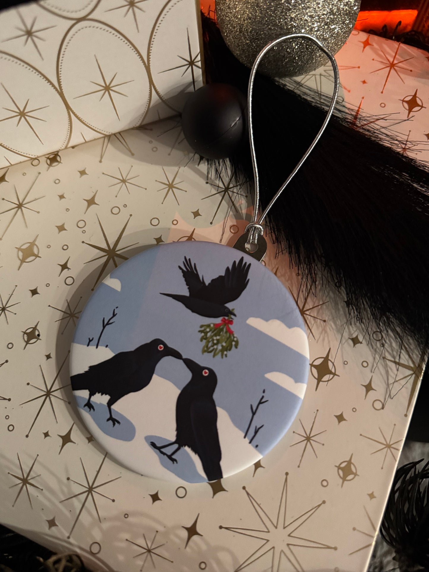 BoyPilot Goods of Maine - Mistletoe Crows Ornament