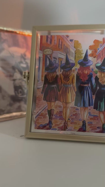 Salem Sisterhood 5x5 framed (gold)